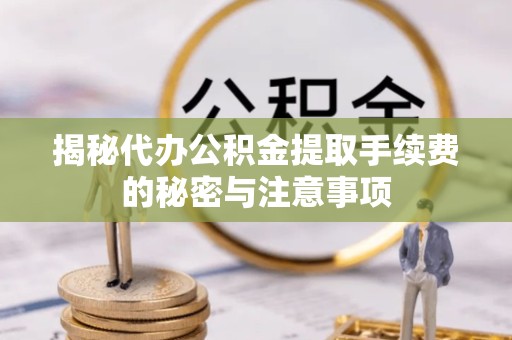 河南揭秘代办公积金提取手续费的秘密与注意事项