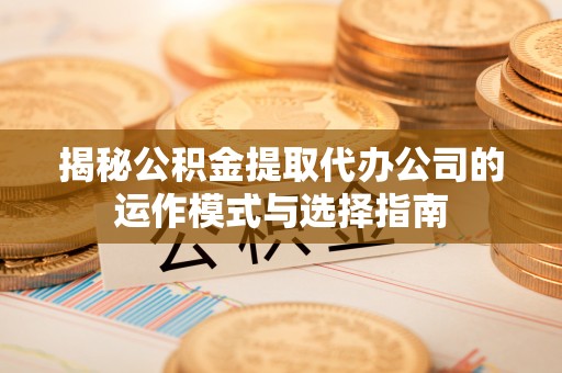 苏州揭秘公积金提取代办公司的运作模式与选择指南