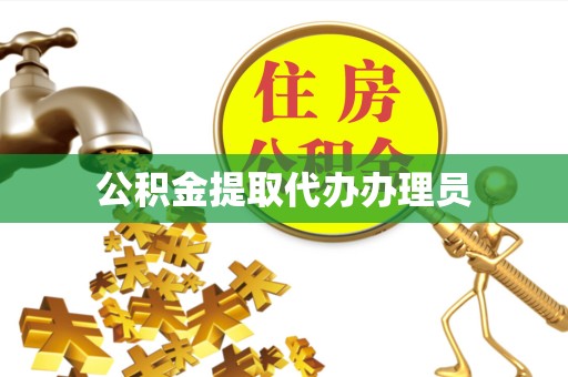 资阳公积金提取代办办理员